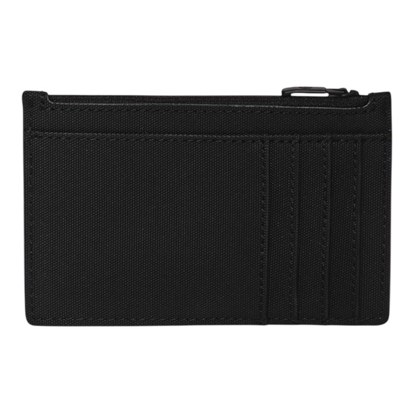 LULULEMON ATHLETICA Card holder/case Zipper coin Black Logo Minimalist wallet - Picture 3 of 7